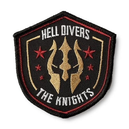 New! Hell Divers Team Knights Velcro Patch