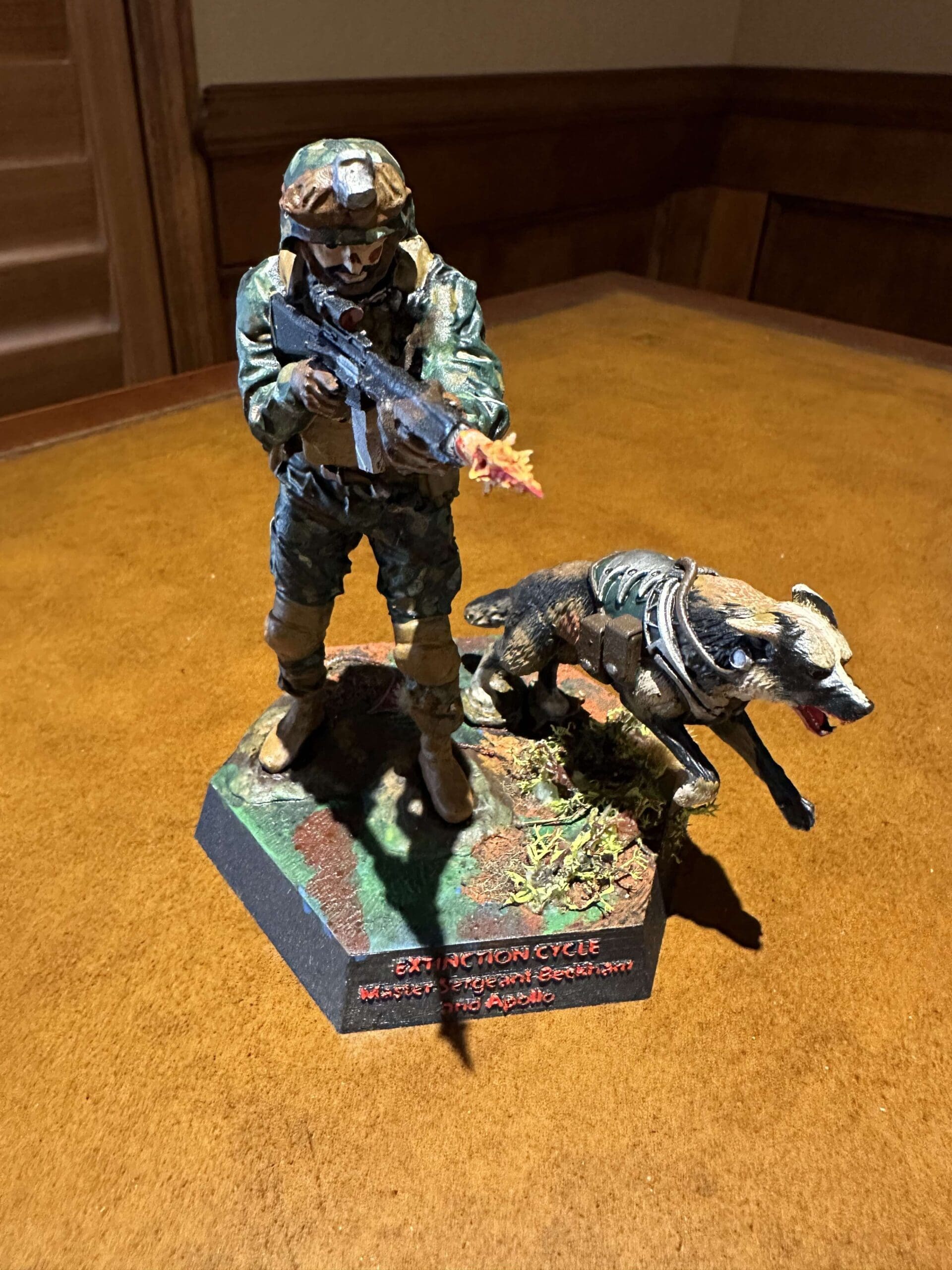 Master Sergeant Beckham and Apollo